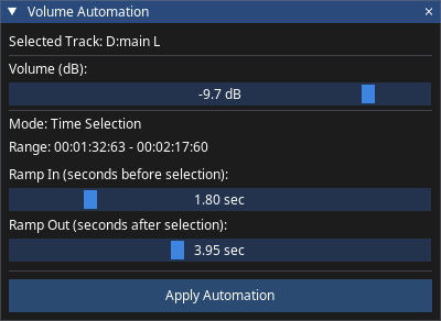 Automation Dialog