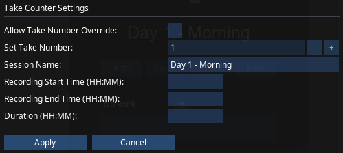 Record Panel Options
